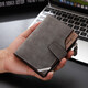 Tengge Gelsm men's wallet short card bag card package Student multi -function money clip individual creativity, large capacity, multi -card clip gray