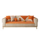 Baixini leather orange sofa cushion, universal non-slip cushion cover, cloth towel for summer, new style, high-end, Mangyao-orange (upgraded and thickened chenille) 70*70cm one piece (can be used as armrest/backrest)