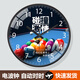 CLCEY台球厅挂钟创意现代钟表桌球台球挂钟娱乐城桌球厅电波挂墙装饰 a738黑色机芯 10英寸(直径25.5厘米)