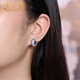 Haikai Earrings Women's Sapphire Earrings Royal Blue Luxury Jewelry Chinese Valentine's Day Birthday Gift for Wife 1.38 Carat Royal Blue Sapphire Earrings