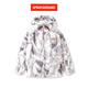 SPRAYGROUND star's same style plush cotton-padded jacket for men 2025 autumn and winter shark mouth male and female couple plush cotton-padded jacket, light gray 2XL