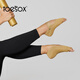 Toesox yoga socks toes socks non-slip Pilates dance non-slip particle sports socks toesox Bellarina gray black S (34~38 size)