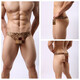 Sexy underwear men's leopard print sexy underwear thong thong bag t pants narrow edge trousers sexy men's thong rosy 3XL