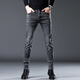 Jeep Spirit Jeans Spring and Automne New Business Business Business Elastic Casual Colters Men 1049R Gray plus 28