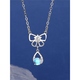Tongrubi 2023 exclusive necklace for twelve zodiac signs to send girlfriend's temperament diamond-inlaid hollow moonstone pendant clavicle chain gift Aries K-1478