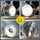 Jingbeier stainless steel seasoning jar kitchen seasoning cup round seasoning jar with lid 16cm flavor cup (without lid)