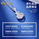 China Gold (CHINA GOLD) Wound Gourd Pendant PT950 Platinum Pendant Fulu Platinum Clavicle Chain Wedding and Birthday Gift for Girlfriend Wound Gourd Platinum Pendant About 1.9g Free Silver Chain