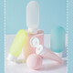 Meet the Beauty Portable Bottle Bag Set 4 Pieces Travel Portable Reusable Cosmetics Facial Cleanser Shampoo Shower Gel Empty Bottle
