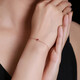 Tingliang Burmese natural ruby bracelet 0.2 carat 18K gold set with diamonds for your lover