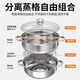 Concave induction cooker special soup pot round bottom commercial induction cooker soup pot concave hot pot pot stainless steel steamer concave soup pot 0cm 30cm round bottom soup pot upgraded version double layer version