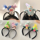 Beautiful princess, ugly, cute and funny hair hoop for women 2024 new creative headband for washing face and going out, universal fun hairpin headband 1# blue and purple Pisces headband