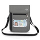 Men and Women Passport Passport Bag Halter Certificado impermeable Bolsa de almacenamiento Bolsa de aire Pasaporte Pasaporte Centro de protección de bolsas de teléfonos móviles Negro Negro