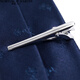 North Martin High-End-Krawatte Clip Herren Business Anzug Bräutigam Hochzeit einfaches Shirt Clip Silber