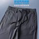 Romon (Romon) Eisseide Mesh schnelle Trockenmänner in der Sommer-Ultra-dünn trendy losen, gerade elastische Sportklima-Klima-Hose für Männer 9901 Schwarzer Reißverschluss Stil 32