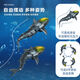 Chaosihui submarine with camera remote control camera shark speedboat simulation mechanical warship submarine electric wireless big white green light remote control shark version two sets of batteries (play for 50 minutes)