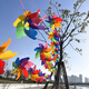 Yuanhui Colorful Rotating Windmill 2 Pack Plastic Toys Kindergarten Outdoor Sports Meeting Outdoor Activity Decoration Props