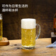 DKO beer mug with handle large capacity household internet celebrity draft beer mug commercial creative large glass craft beer mug tree pattern beer mug*1 only 500ml
