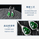 Colorful Yunnan guaranteed price 11.11 jade A goods Yang green S925 silver inlaid gourd earrings earrings for girlfriend and mother gift gourd style earrings