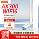 Tenda Tenda WiFi6 умный настольный ноутбук без привода беспроводной Wi-Fi USB беспроводная сетевая карта внешняя антенна с высоким коэффициентом усиления сетевая карта Tenda U2