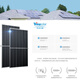 Panneaux photovoltaïques à puissance bordelle à double face au niveau double face 650-660-680-695