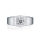 AVHEPT950 platinum D color cultivated diamond male couple ring female 1 carat customized wedding gift Chinese Valentine's Day frosted men's ring Junlang platinum-50 points D color VVS 16-23 circle can be noted