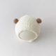 Tutu Dawen Baby Hat Autumn and Winter Baby Hats 0-6-12 Months Warm 3-Year-Old Male and Female Baby Ear-protecting Plush Pullover Hat Small ball beige + headband with good elasticity Head circumference 38-48cm (recommended for 0-2 years old)