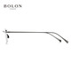 Tyrannosaurus (BOLON) myopia glasses frame new frameless optical frame titanium BT1609 can be equipped with Eslior Zeiss lens B10-carbon gun