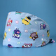 Nurse hat, female operating room hat, men pure cotton printed chemotherapy, Baotou hat, oral surgeon work hat, chef hat, MJ12118 adjustable-banded style