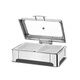Luxurious 304 stainless steel electric heating buffet stove insulation pot hotel Buffy stove buffet breakfast stove insulation pot (CNC) rectangular single compartment deepened 13.5 liters