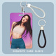 
Newjeans surrounding MINJI Jinminzhi card set campus student meal card bus subway card key chain integrated 6625 card set + white leather rope