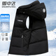 Flying in the Snow Down Jacket Vest Men's Cold-proof Autumn and Winter Thick Warm Removable Hat Short Fashion Casual Vest 180