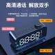 Newman S69 nirkabel bluetooth speaker jam desktop jam alarm audio layar penuh cermin portable rumah subwoofer kartu mini baja kecil meriam koleksi cepat penyiar hitam