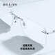 BOLON暴龙眼镜光学眼镜架β钛镜框男商务无框近视眼镜BT1591 B10-碳枪色 单镜框