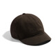 Wine style senior short brim hat for men versatile solid color short brim hat for men Korean style trendy brand big head circumference Japanese style peaked hat for women soft top black adjustable