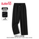 Baleno pants men's spring and autumn heavyweight knitted casual pants student sports versatile lace-up loose wide-leg men's straight pants