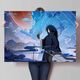 Karora Naruto mobile game poster wall sticker Uchiha Madara Obito Akatsuki organized dormitory bedroom self-adhesive painting FY(PP)1463 width 60cm-height 30cm