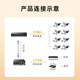 Biaz Gigabit single-mode single-fiber optical fiber transceiver photoelectric converter 1 optical 8 electrical + 1 optical 1 electrical set SC interface 3KM kilometers one pair