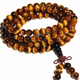 Sanskrit new natural yellow tiger eye stone 108 beads bracelet multi-circle for men and women 2016 new natural yellow tiger eye stone 108 beads
