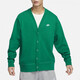 Nike (nike) veste masculine 2025 Été Nouveau puln à col en tricot en tricot décontracté veste de veste de vent confortable FN3899-365 Green L