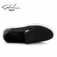 Shachi sports cloth shoes men's shoes casual shoes soft sole foot lazy shoes one foot breathable canvas shoes gray S0T182026C 40