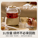 World KitchenAmerican Corning Health Pot Full Glass Constant Temperature Kettle Teapot Tea Maker 1L Office Essential Household Flower Teapot Stewing Kettle Electric Kettle (Standard Model)