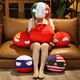 Xuanxuan Baby Cute Poland Ball Animation Peripheral Cos Doll Doll Plush Toy Cartoon Country Ball Pillow Doll China Ball-Squinting 10cm (Pendant)
