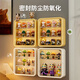 KAMAN blind box storage display stand Bubble Mart trendy Lego model display cabinet dust-proof transparent figure storage box thickened wall hanging model white/large size 1