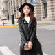 Yomei plus velvet thickened new pu small leather jacket for women for women 2021 spring and autumn clothing Korean version slim fit motorcycle leather aunt black L