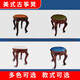 Sanqihu piano stool guzheng stool guzheng piano stool single European dressing table stool American makeup chair Chinese style dark green square stool