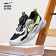 Hongxing Erke (Erke) Chaussures pour enfants, chaussures décontractées pour garçons et filles, bouton de bouton de bouton pour enfants 25 nouveaux produits printemps, noir / argent vif 33