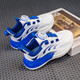 Hongxing Sport Sport Shoes Botón giratorio Spring y Autumn Nuevos zapatos pequeños White Mesh Media transpirable Medio grande Carrete para niños LS9903 Blanco 33