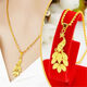 Jinshitong Old Phoenix Gold Store Diez mil personas agarra Hong Kong Vietnam Gold Collar de girasol colgante de giras girasol regalo Flower Fish Bone .8 Gramos se venderán por 5,999 yuanes