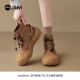 Happy Mary (J/M) Martin Boots Women's Women 2025 Spring New Outdoor Bounge Boots Британский стиль толстые желтые сапоги не ударили.