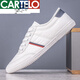 Cartelo 2025 Summer British Canvas Shoes Zapatos de tela transpirable para hombres Zapatos blancos versátiles zapatos para hombres Spring casual Caki [tela 9272] [Lace-up] 39